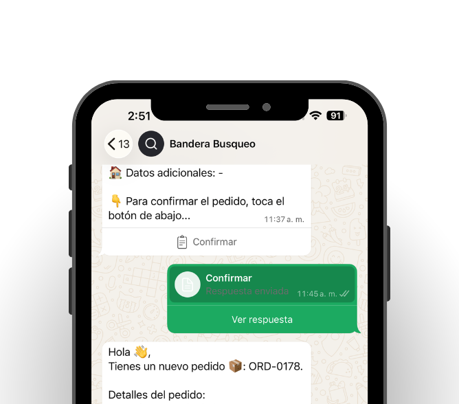 Pedidos directos por WhatsApp